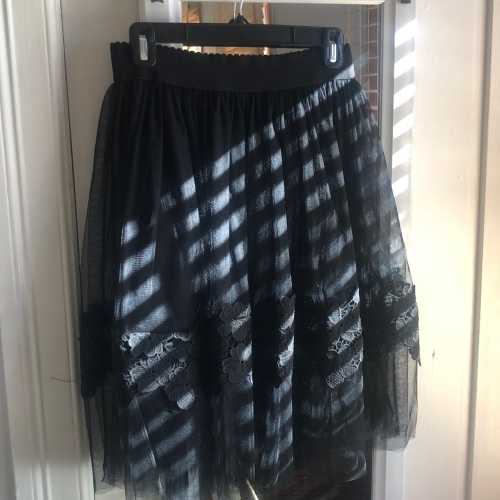 Black tule skirt